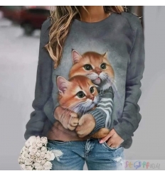 Sommersweat RAPPORT  cute cats 1 st.